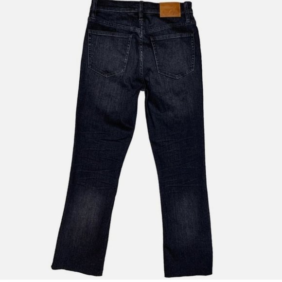 J. Crew Women's Billie 9” Demi Boot Crop Button Fly Jeans Charcoal Black Size 24 - Picture 5 of 11